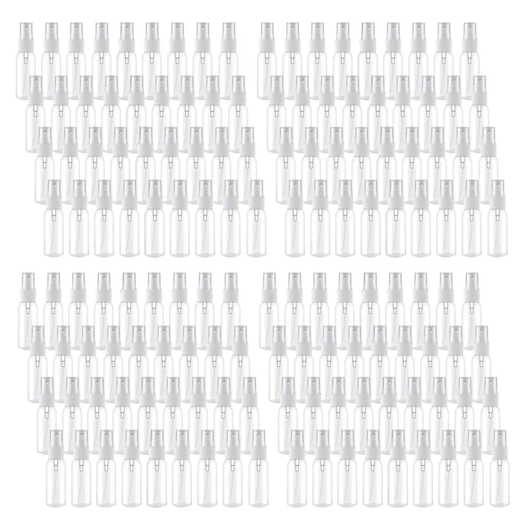 

B28C-144Pcs 30Ml/1Oz Mini Fine Mist Spray Bottles Refillable Bottles Small Empty Clear Plastic Travel Size Bottles