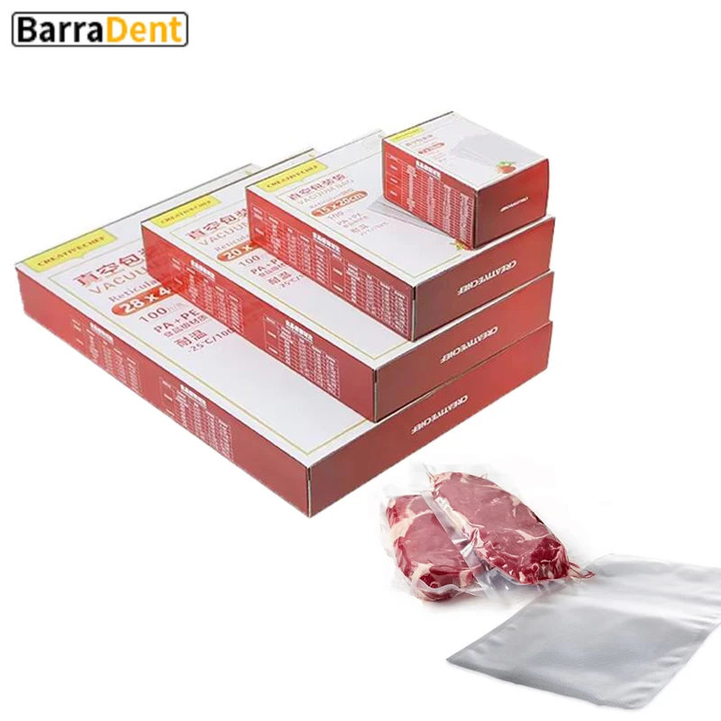 100 ピース/ロット使い捨て真空シーラーバッグ食品保存袋真空調理器と真空シール機キッチンアクセサリーツール