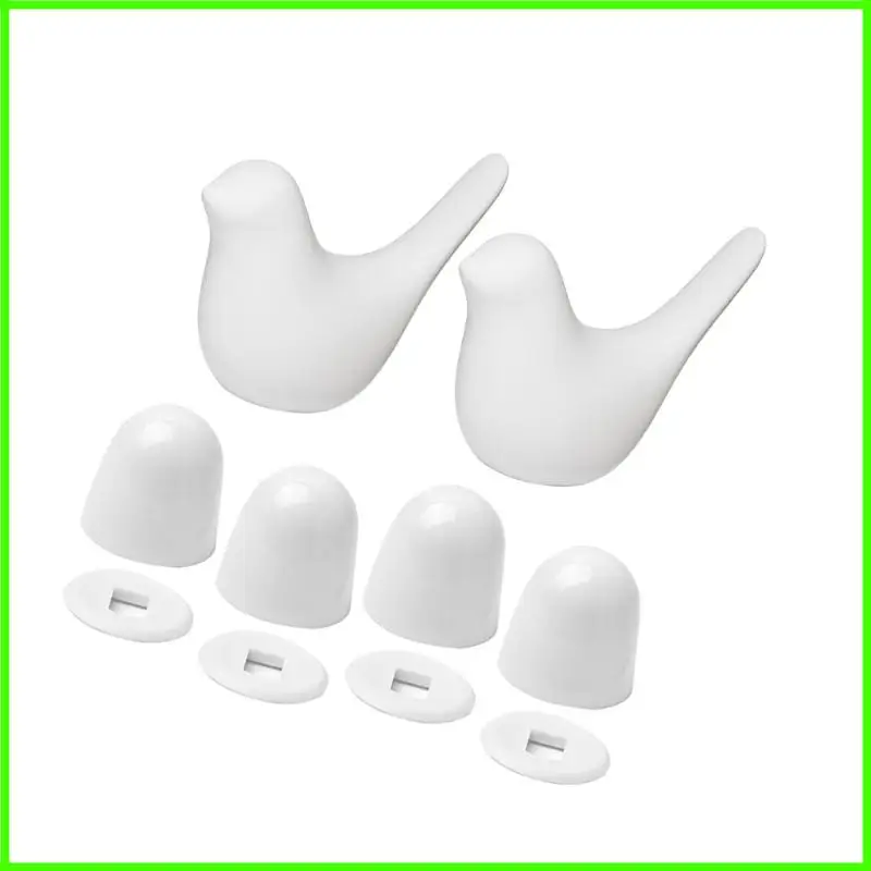 

Themed Bathroom Bolt Covers Golden Bird Design Ceramic ABS Blend Easy Installation Motorhome Part