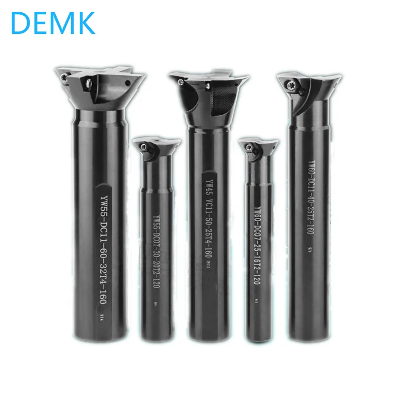 Dovetail milling cutter 25mm-100mm 45 degree 60 degree 90 degree for DCMT07 DCMT11 VCMT11 series tungsten carbide insert CNC