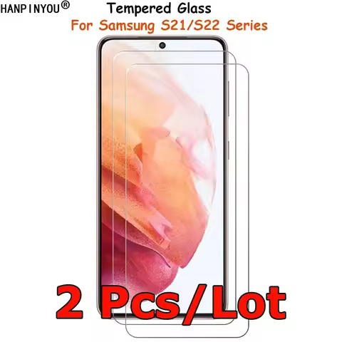 2 Pcs/Lot For Samsung Galaxy S24 S23 S22 S21 FE Ultra Plus 5G Tempered Glass Screen Protector Explosion-proof Protective Film