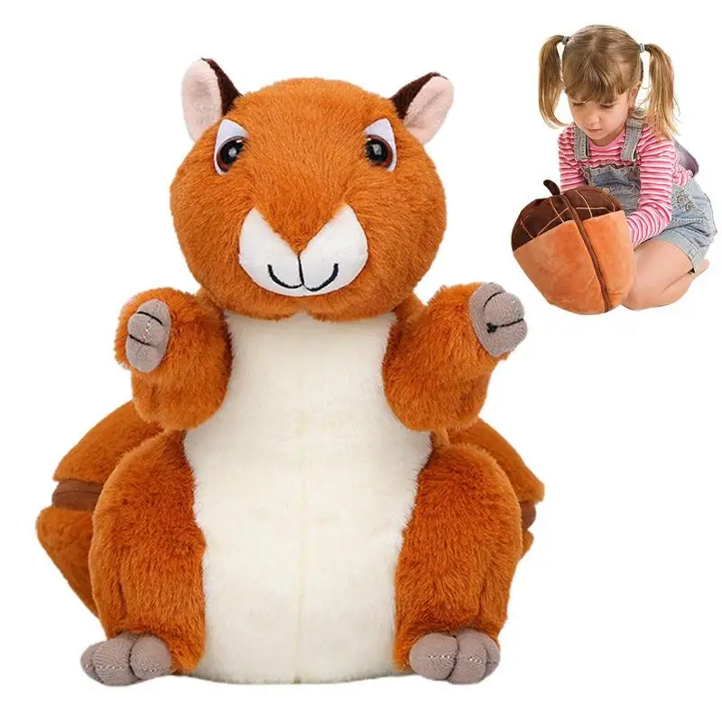 

Squirrel Stuffed Animal Doll Nut Squirrel Plush Doll Comfortable Squirrel Plush For Cuddly Experience Stuffed Animal Shape Dolls