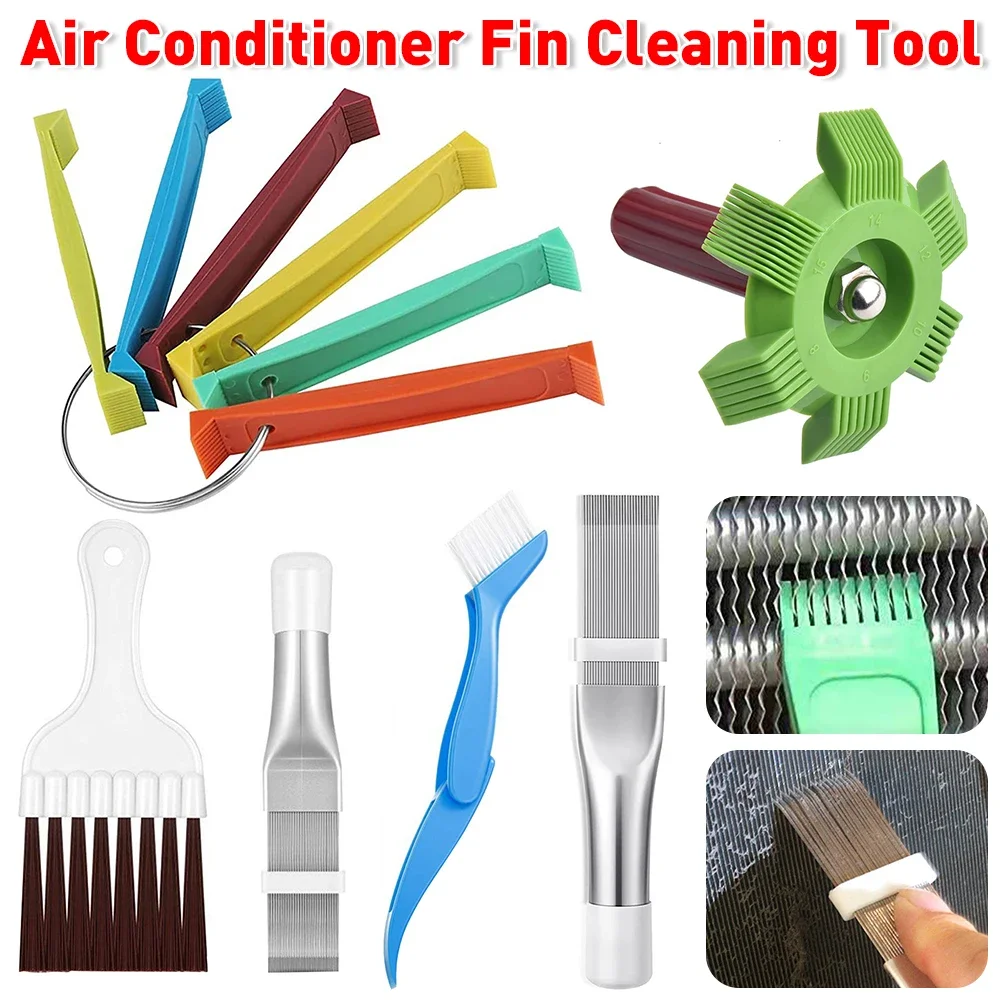 Plastic Air Conditioner Fin Cleaning Tool Portable Universal Condenser Radiator Fin Comb for Auto Cooling System CleanRepair Kit