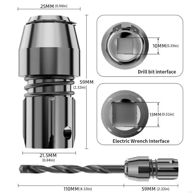 97QD Адаптер Чака Молоток Традиционный буровой инструмент Drill Tool Adapter Adapter