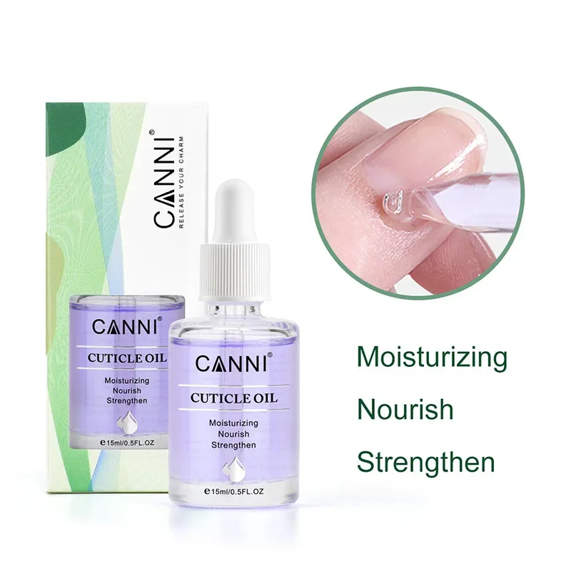 CANNI 15ml Cuticle Softener Gentle Penetration Nail Maincure Nail Salon Cuticle Oil Moisturizing Nourish Strengthen for Nail Gel