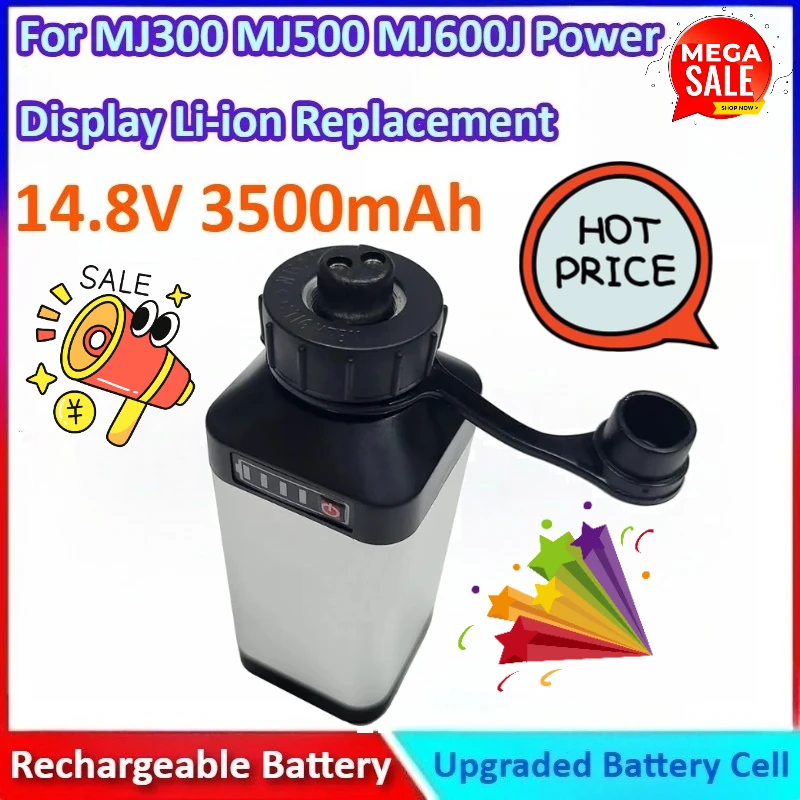 

14.8V 3500mAh Fishing Reel Battery for MJ500 MJ600J MJ300 Power Display Li-ion Replacement, Compatible with Daiwa Shimano Reels