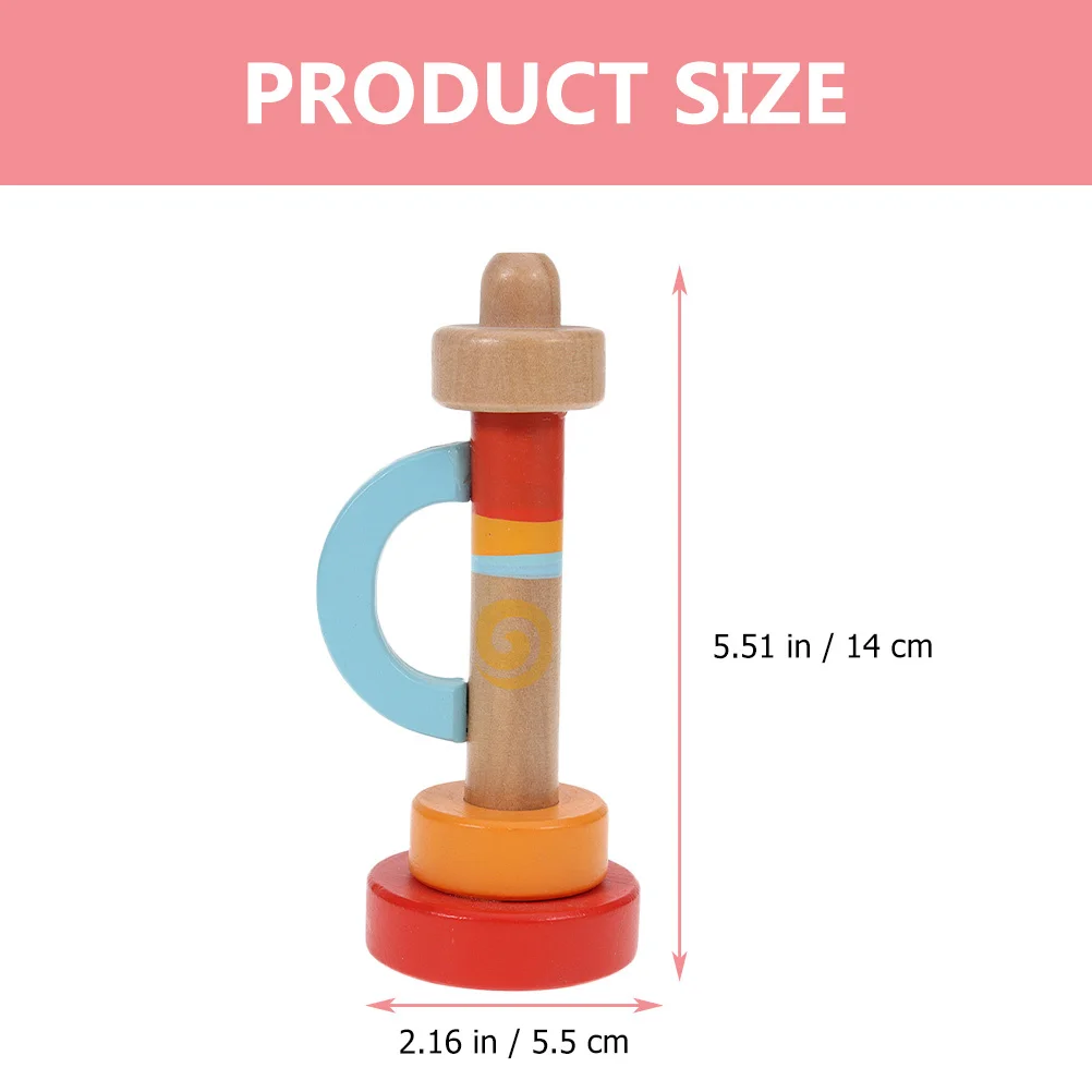 

Wooden Small Trumpet Realistic Musical Instrument Early Learning Creative Educational Fun Kids Music Plaything