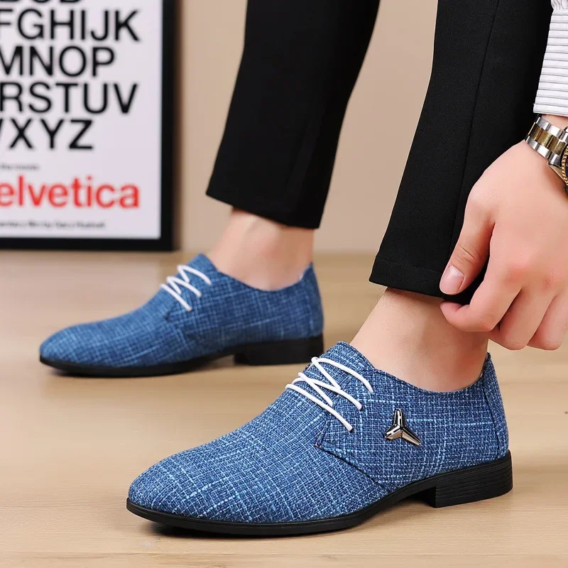 

Luxury Men Dress Shoes Suede Men Casual Shoes Elegant Comfortable Loafers Designer Business Leather Shoes for Men Zapatos Hombre