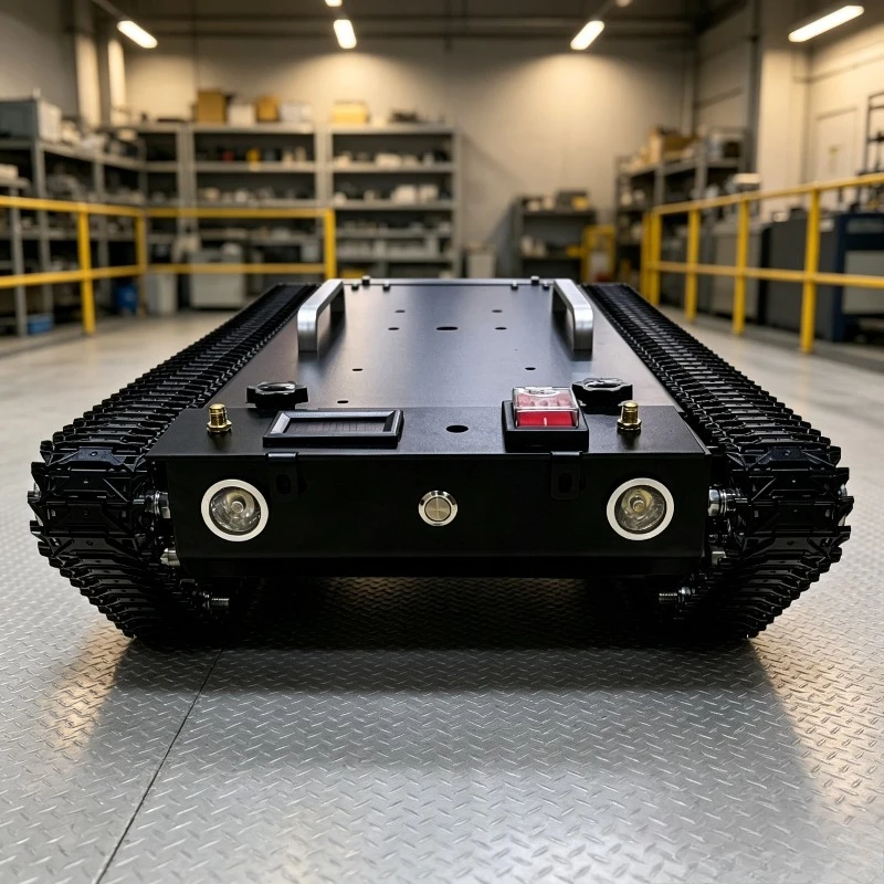 WT-600 Metal Tank Chassis All Steel Structure 30KG Load Obstacle-surmounting Tank RC Robot Control Platform Smart Robot Base