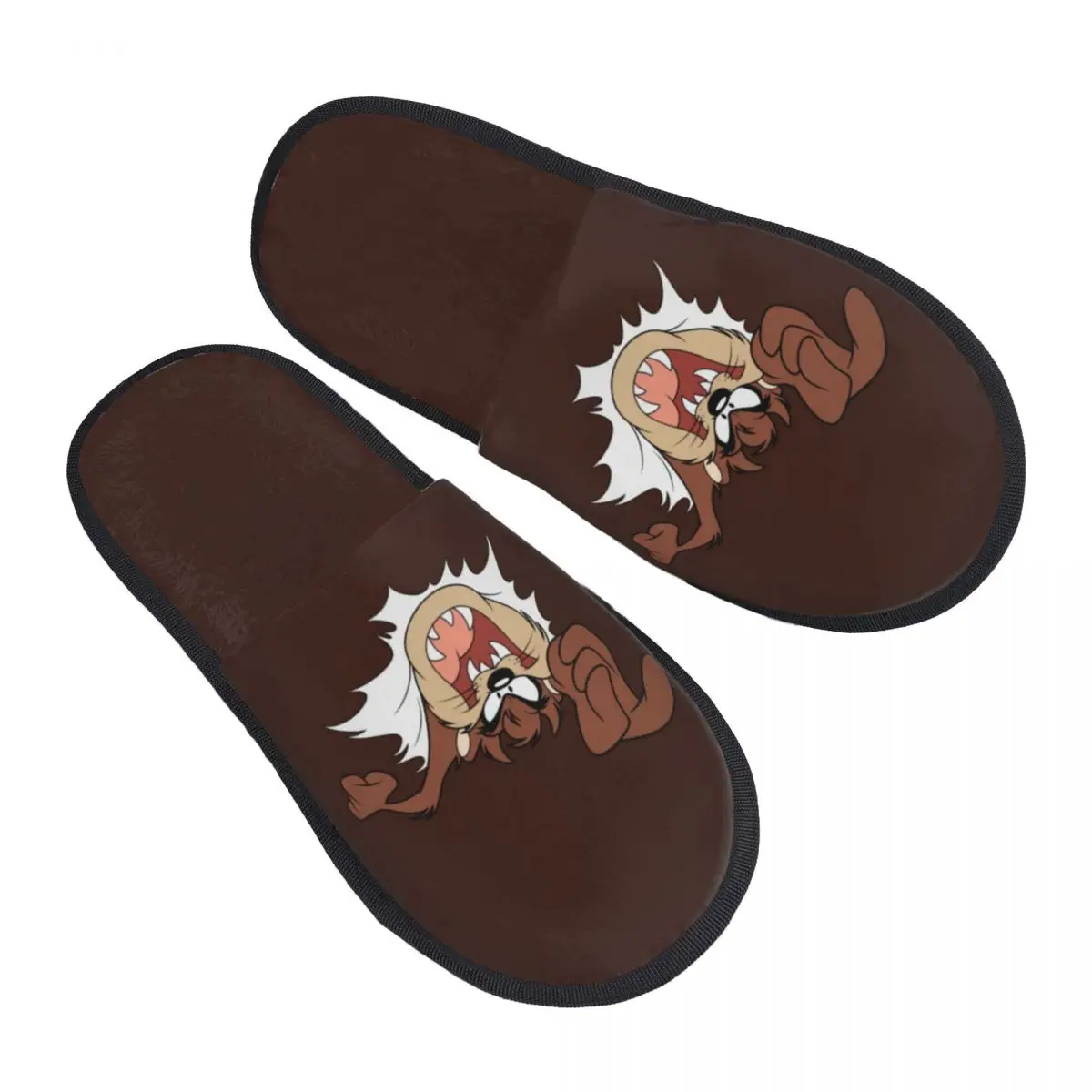 Zapatillas personalizadas para invitados del diablo de Tasmania para dormitorio, mujer, zapatilla de casa de cómic de dibujos animados Taz