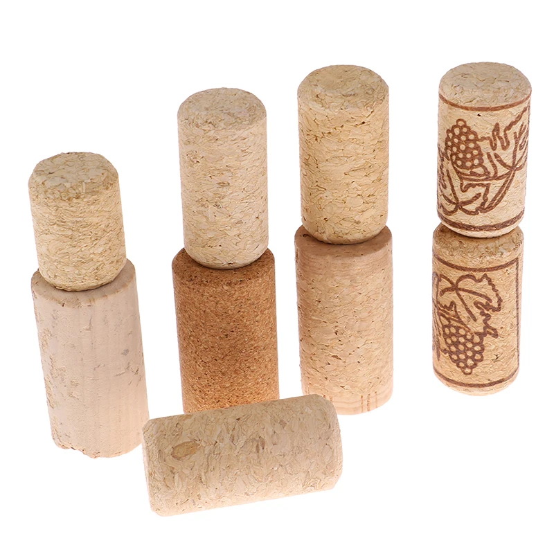 10 Pcs Wine Corks Stopper Reusable Functional Portable Sealing Wine Bottle