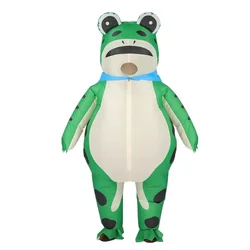 Halloween Cute Animals Inflatable Frog Cosplay Costume Suits Adult Air Blow-up Costumes Fancy-Dress For Carnival Party