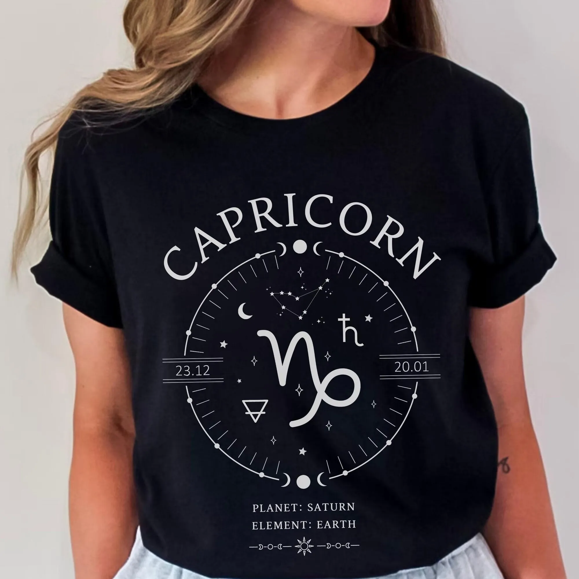 Capricorn Shirt, Zodiac Sign Facts Tee, Astrology Birthday Gift, Unisex