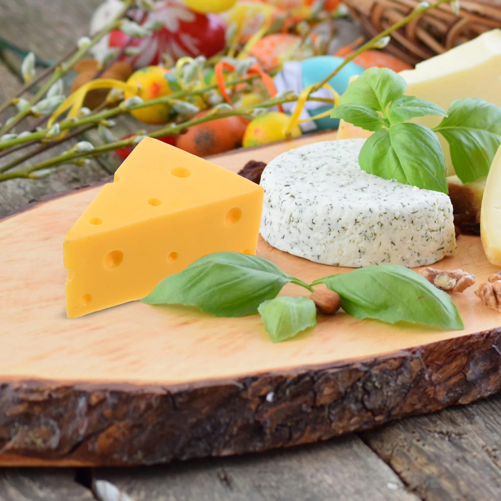 

Artificial Cheese Ornament Fake Food For Bakery Wedding Party Decoration Simulation Prop Mini Faux Cheese Decor Party Supplies