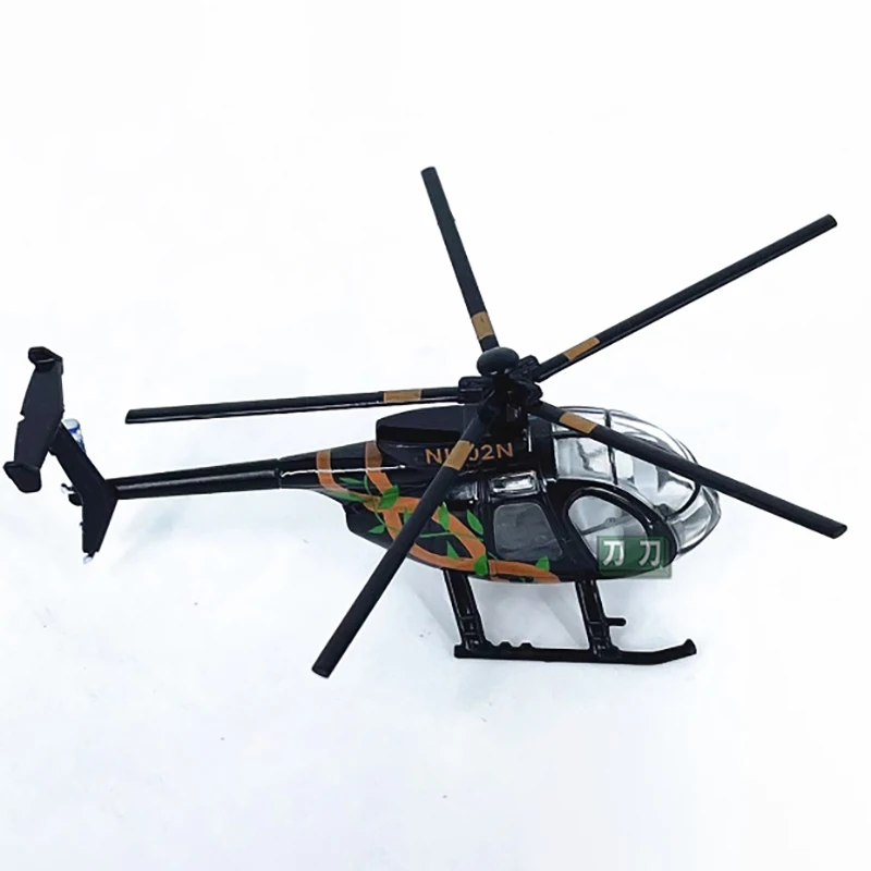 Diecast 1:100 Scale alloy helicopter model bird MD500 helicopter rotor aircraft finished ornaments Model aircraft decoration