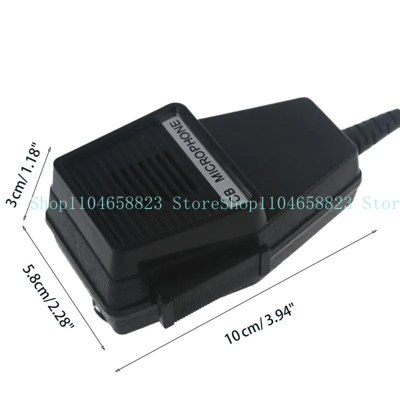 652F Rumore Annullamento del rumore CB Microfono 4 pin Mic Altoparlante per per per Uniden per Audioline Radio