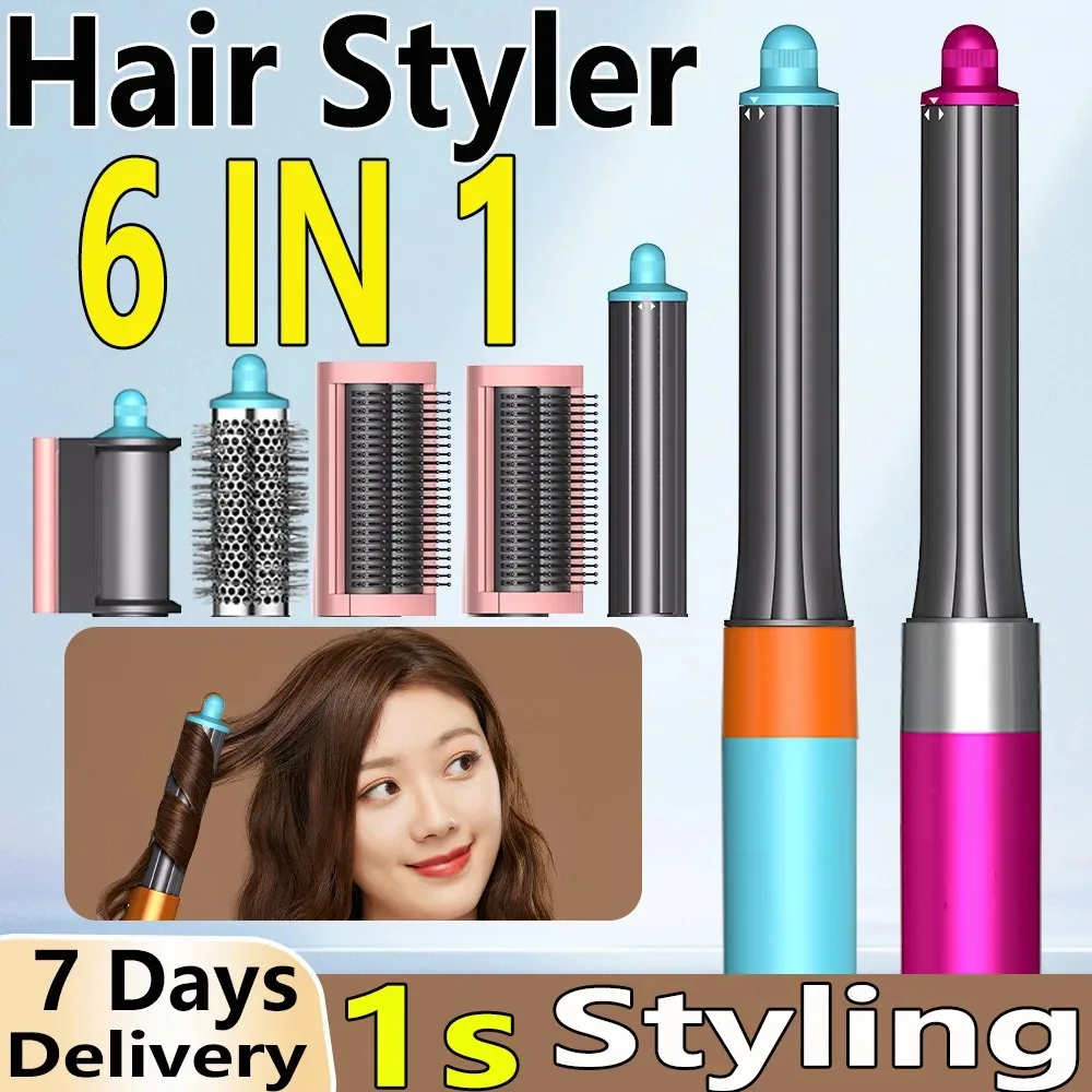 

Professional Super Airwrap Hair Curler Straightener Hair Care Multi Functional Hair Styling Tools Fully Automatic Negative Ion