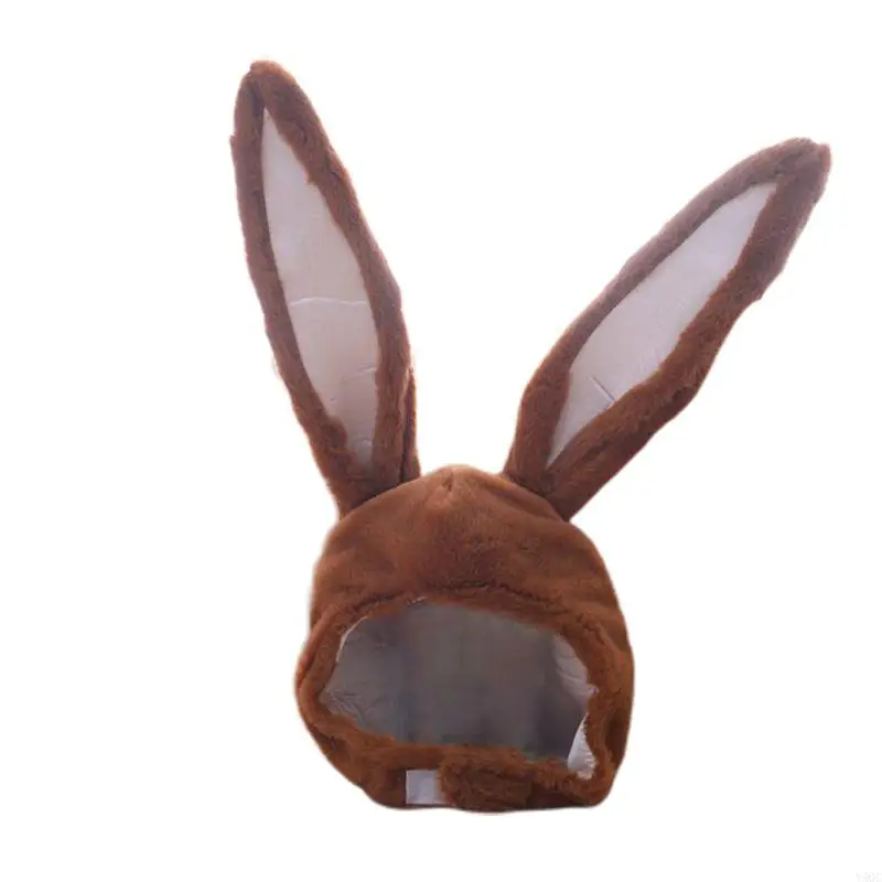 Y5GC giapponese grazioso peluche per le orecchie del coniglietto divertente maschera per bambini per adulti Halloween Party