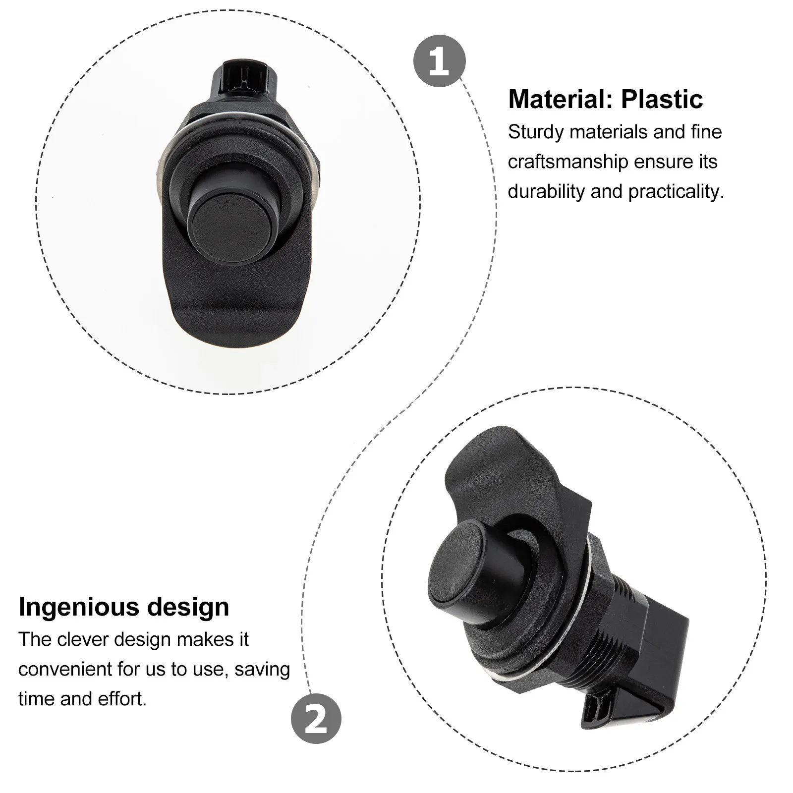 1Set Industrial Grade Plastic Push to Close Latch for Boats Rvs Cabinets Drawers Doors Strong Build Smooth Operation Wide