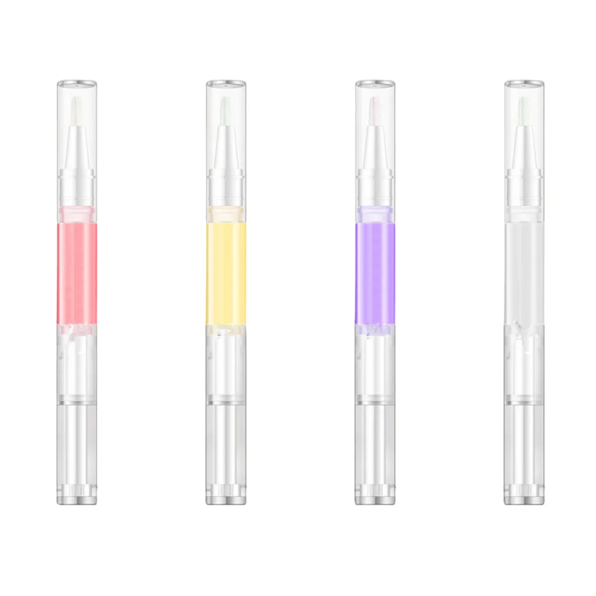 4Pcs Cuticle Oil Pen Nail Nutrition Softening Practical Manicure Accessory for Art Repair Treatment