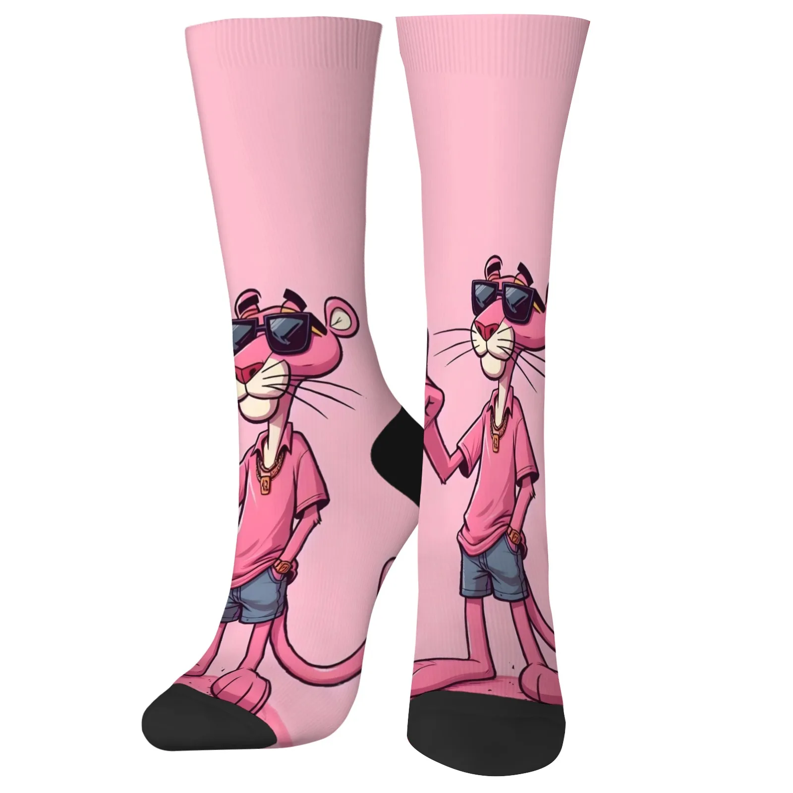 

Новинка: носки с принтом розовой пантеры — унисекс в стиле Харадзюку в стиле хип-хоп, мягкие, удобные, эластичные, красочные для повседневного ношения и подарка