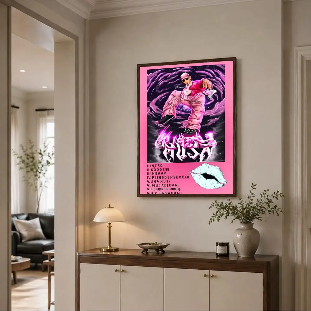 Modern Music Artist O-Omar Courtz Primera Musa Poster Wall Decor for Young Collectors, Indoor and Outdoor Decor