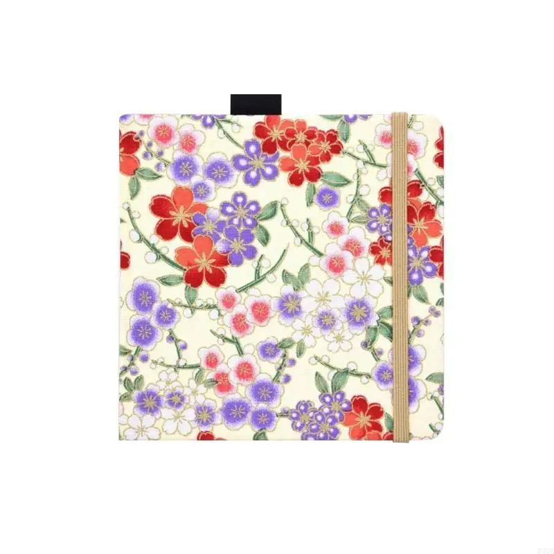 M5TB พกพาปกแข็งสเก็ตช์สีน้ำขนาด 5x5 นิ้ว 20 แผ่นพร้อมสายรัดยืดหยุ่น