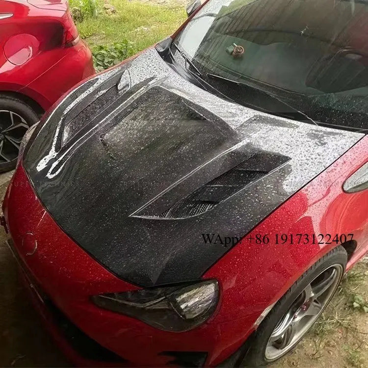 

Supertechnics-1 Style Carbon Fiber Hood For 2012-2019 GT86 FT86 Car Accessory High Quality Carbon Fiber Customized