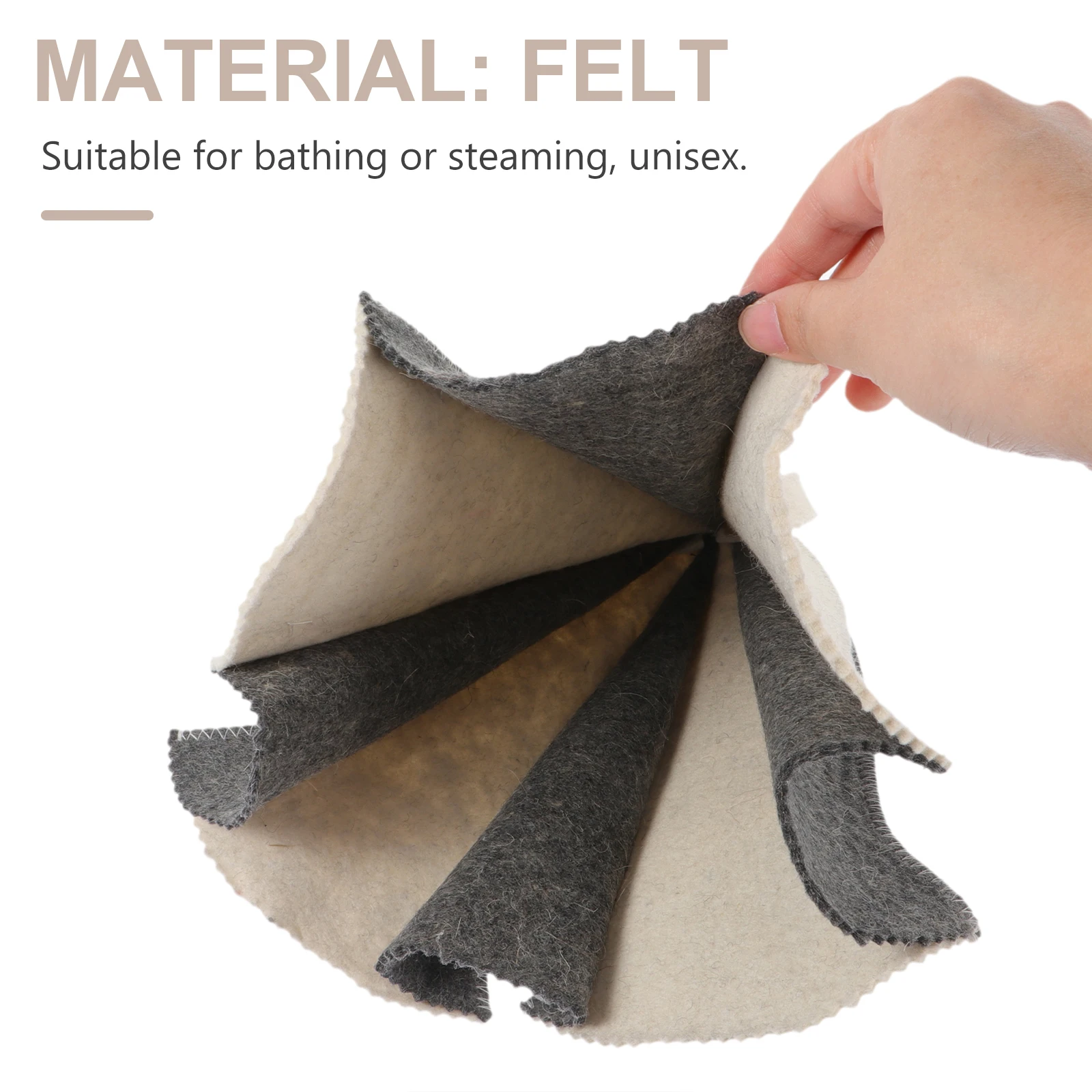 

Sauna Cap Bathing Hat Felt Anti Accessories Shower Caps Hair Protecting Hats Absorbent Insulation Steamer