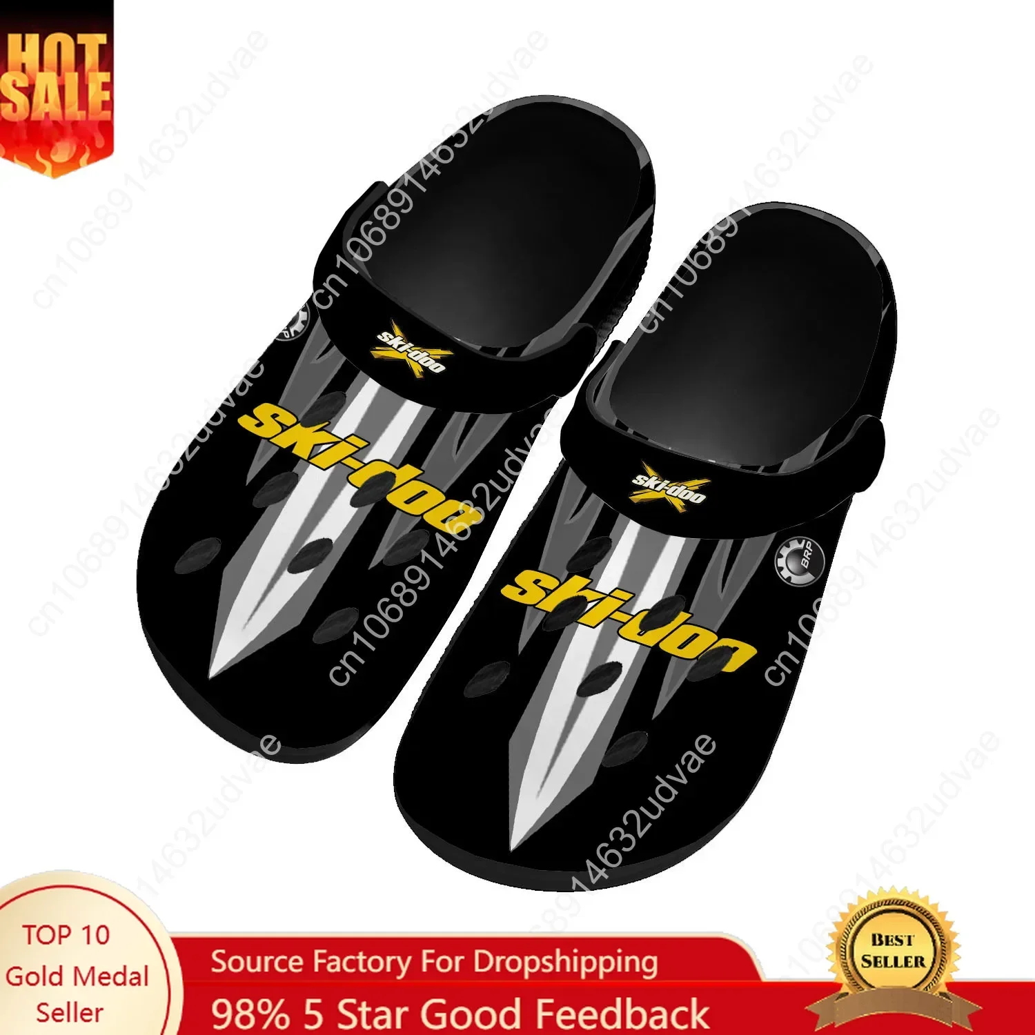 

Ski-doo Water Shoes Men Women Teenager Comfortable Fashion Home Garden Clogs Custom Sandals Beach Breathable Hole Slippers