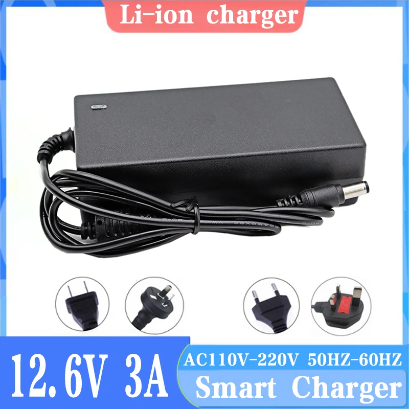 12.6V 3A Lithium Battery Charger for 3S 10.8V 11.1V 12V li-ion polymer batterry Fishing light Charger Electric drill Charger