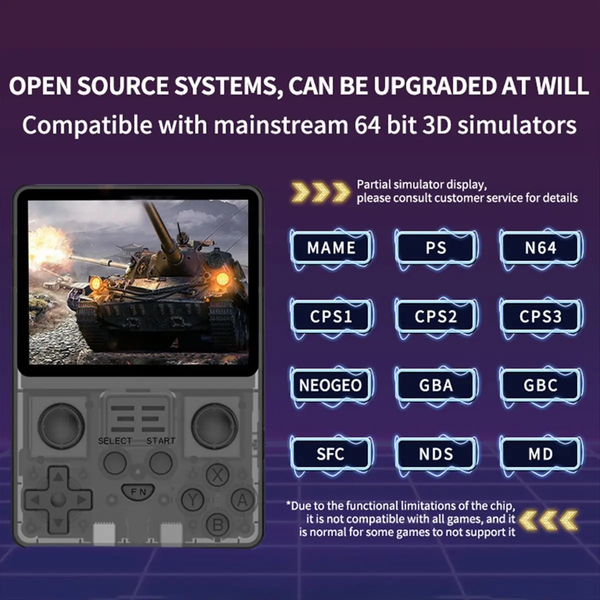 

T81C! Игровая консоль RGB20S в стиле ретро, 16 ГБ + 128 ГБ, 3,5-дюймовый экран, система с открытым исходным кодом, портативный видеоплеер, подарки для детей