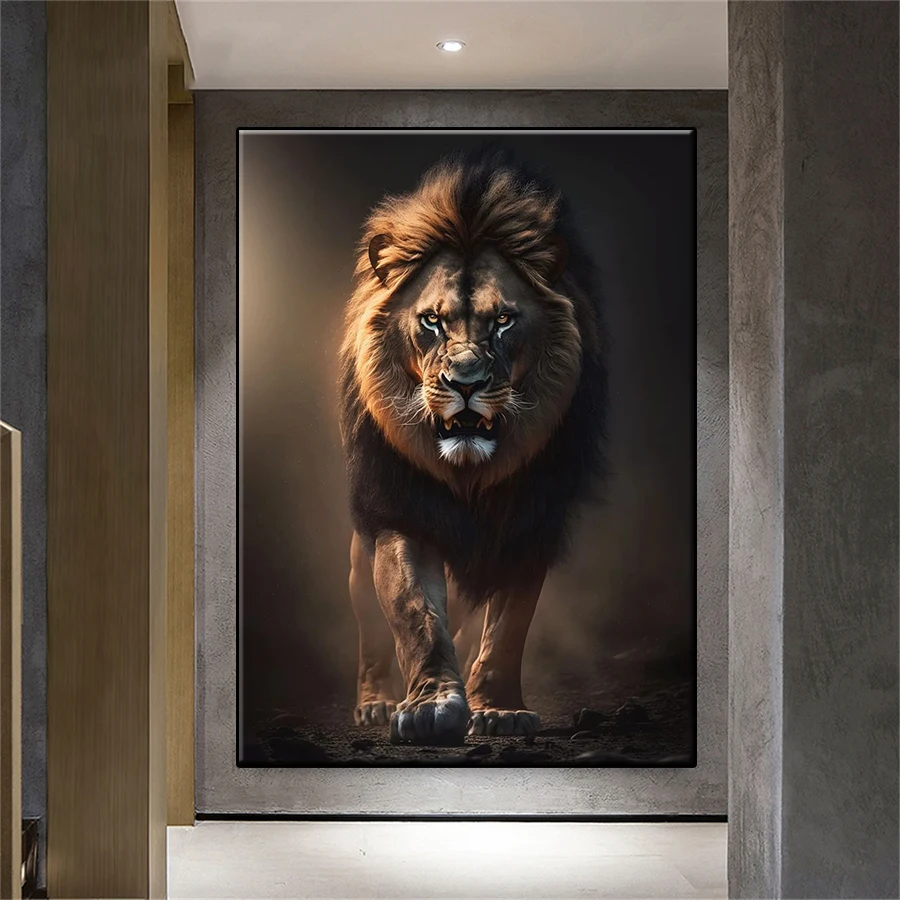 Full Diamond Embroidery Large scale painting Animal Lion Art Sale Gift Handicraft Diamond Painting Cross Stitch Home Decoration