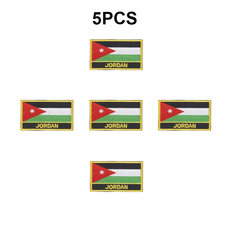 1-100 шт., нашивки с вышивкой флага Джордана, утюг на пиле, переводные нашивки, швейные аппликации для одежды в дома и саду 1-100 шт., нашивки с вышивкой флага Джордана, утюг на пиле, переводные нашивки, швейные аппликации для одежды в дома и саду