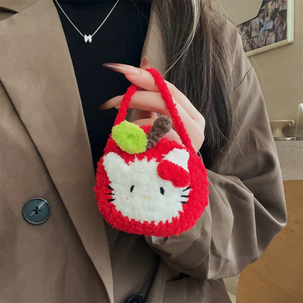 

Cute HelloKitty Bag Earphone Case for Apple AirPod Pro 3 Pro 2 Headphone Cover Handbag for AirPods 4 3 2 Knitted Pocket Fundas