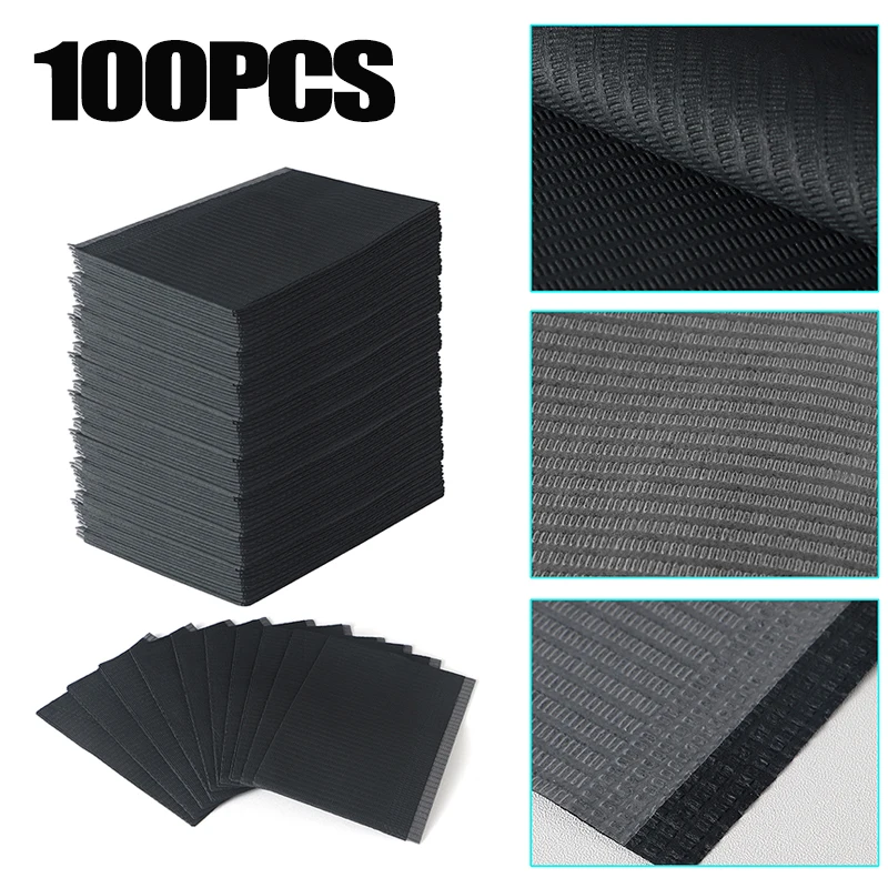 100pcs Disposable Waterproof Tattoo Clean Pad Tattoo Bibs Table Covers Clean Pad Patient Dental Napkins Tattoo Accessories