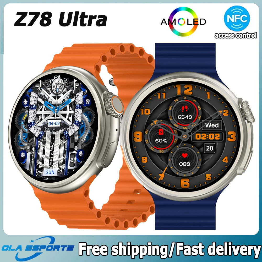 Spirit Island Z78 Ultra Smartwatch BT Call Compass NFC Men Sports Fitness Women Smartwatch Ultra Series 8 2023 For Android IOS