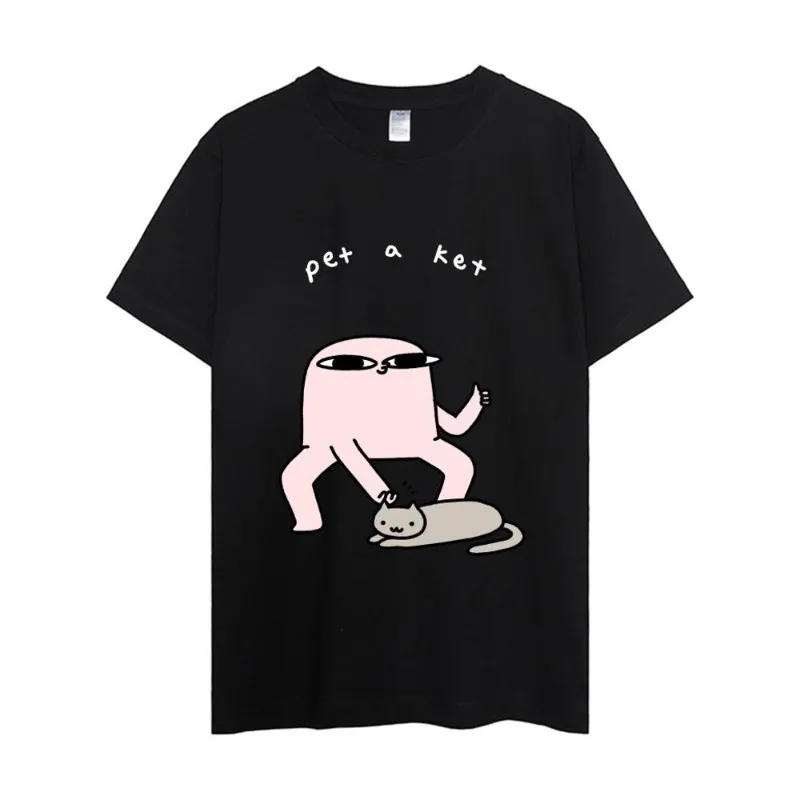 Ketnipz Cartoon T Shirt Women Couple Combination Clothes Short Sleeve Collar Fashion Man Cotton