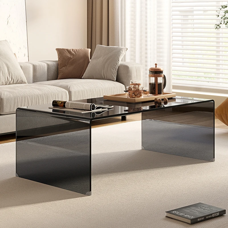 

Coffee table glass simple living room personalized rectangular tea machine table small apartment coffee table simple and modern