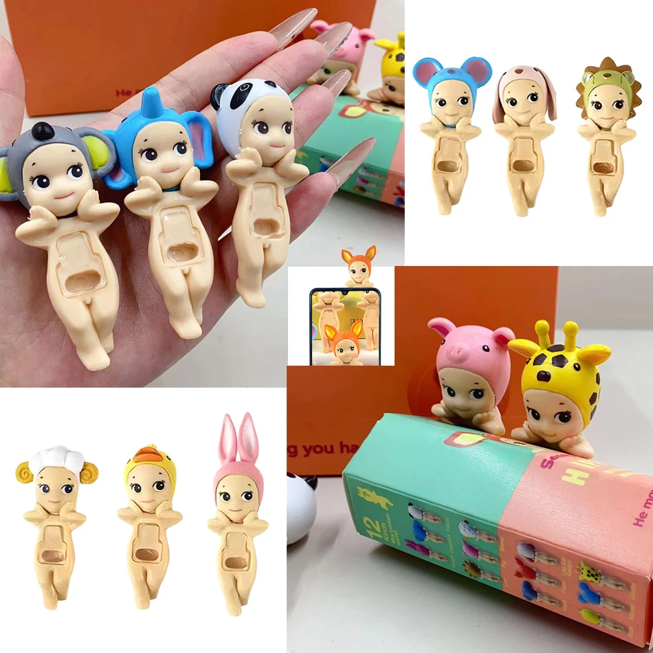 Envoyer aléatoire pour Mofusand Hippers décoratifs Mini figurines d'anime ornements poupées Fans enfants cadeaux d'anniversaire de noël