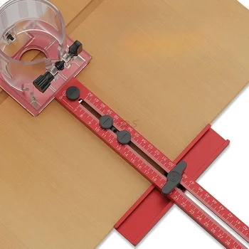 Support de rainure de fraisage de routeur 3 en 1, outil circulaire de fraisage pour le travail du bois, gabarit de coupe circulaire de menuiserie, outils de guidage de routeur de précision