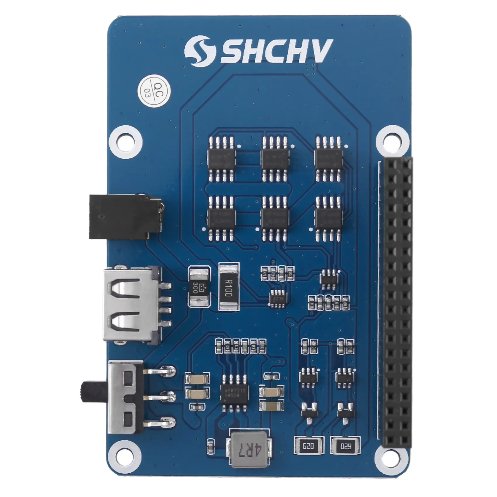 Адаптер питания GPIO Pin Hat для Raspberry Pi 4B/3B +/3B (штепсельная Вилка стандарта США)