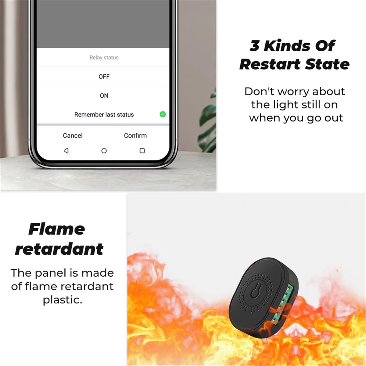 AT42 RF433 WiFi Smart Switch Tuya 16A Light Switch MiniHome Breaker Relay with Power Monitor Smart Life APP Voice for ,A