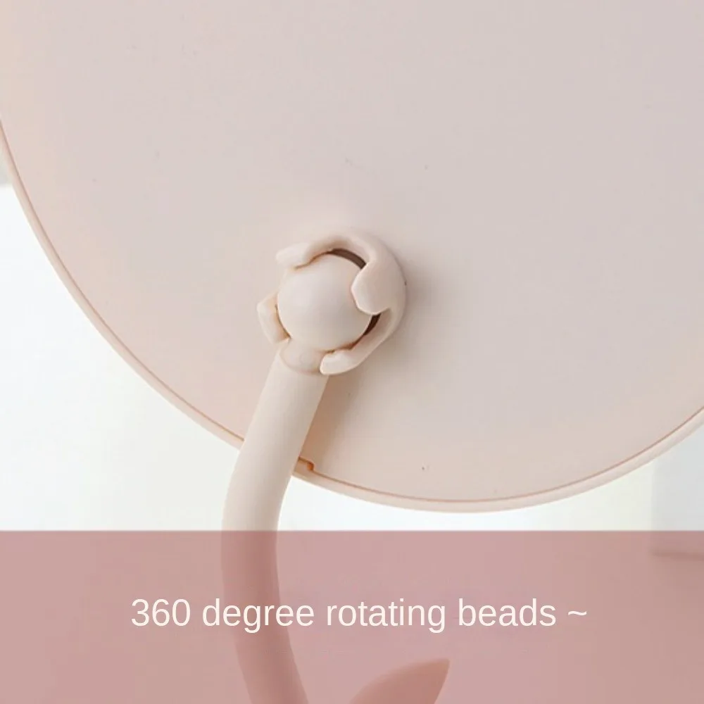 Cute Tulip Shaped Dressing Mirror Detachable High-definition Desktop Makeup Mirror Flower Classic Table Mirror Bedroom