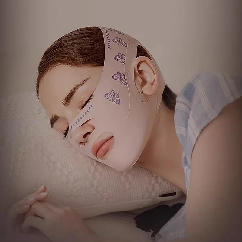 Breathable V Face Cheek Lift Up Band Face Thin Mask Reduce Double Chin V-Line Shaping Bandage Face Bandage Skin Care