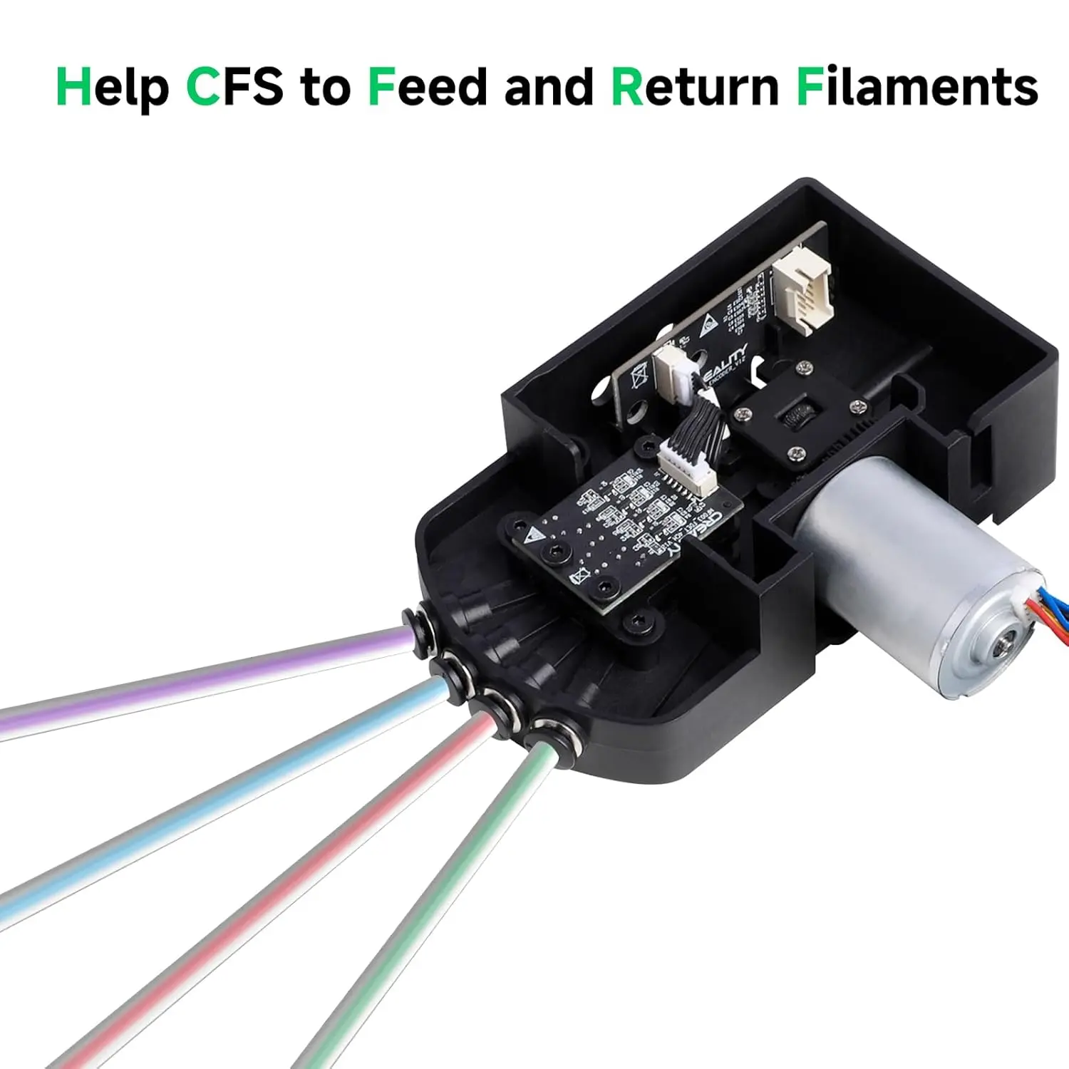 

Creality CFS Five Way Kit, CFS Bottom Bracket, Original CFS Replacement Accessories with Brushless Motor for Multi Color 3D Prin