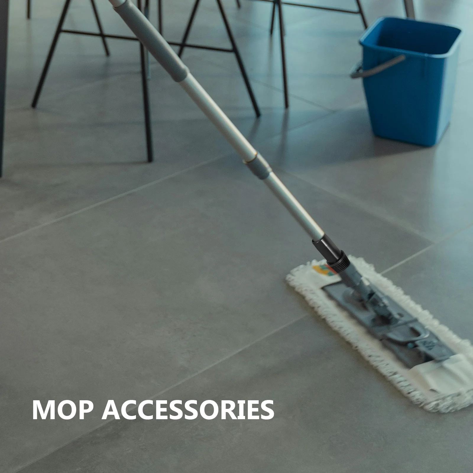 

2pcs Plastic Threaded Tip Replacement Extension Pole Adapter For Broom Handle German Type Sturdy Connector Suitable Metal Rod