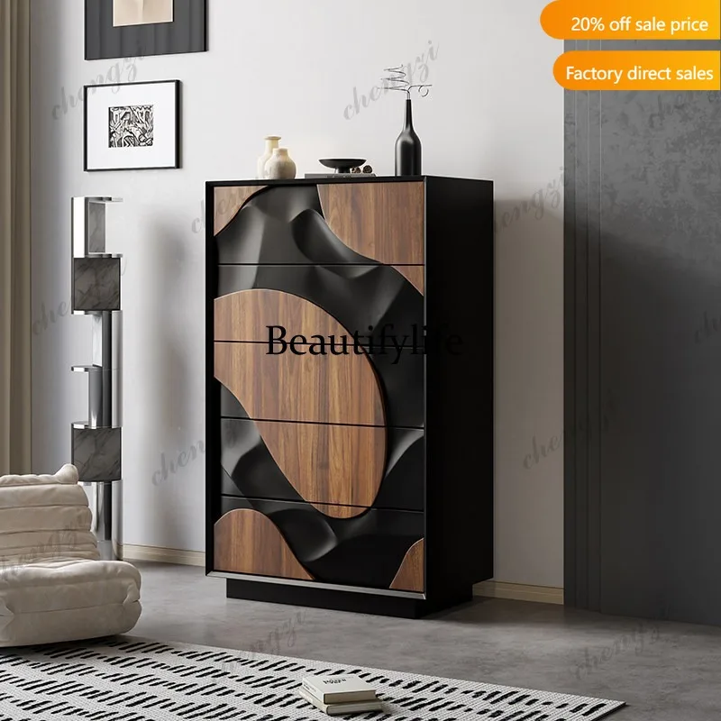 QQ Designer chest of drawers art entrance storage cabinet multi-functional storage decorative cabinet