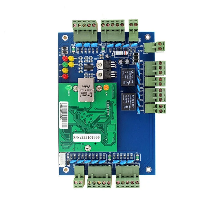 

2-канальная дверная панель WG26 Bit TCP/IP, плата управления доступом к сети, панель контроллера доступа