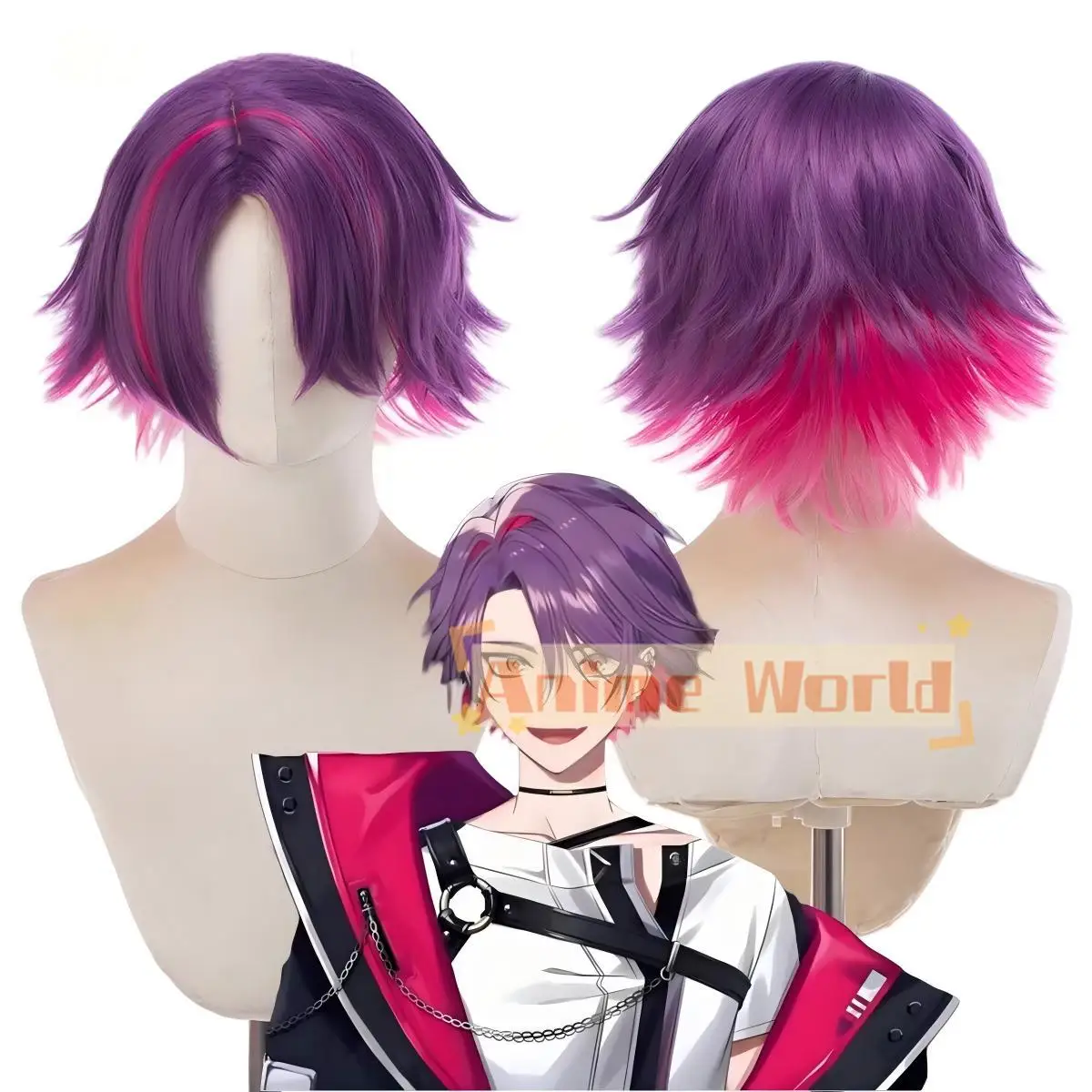 

Парик для косплея Voltaction Watarai Hibari Seraph Dazzlegarden, для Хэллоуина, карнавала, вечеринок, из термостойкого синтетического волокна